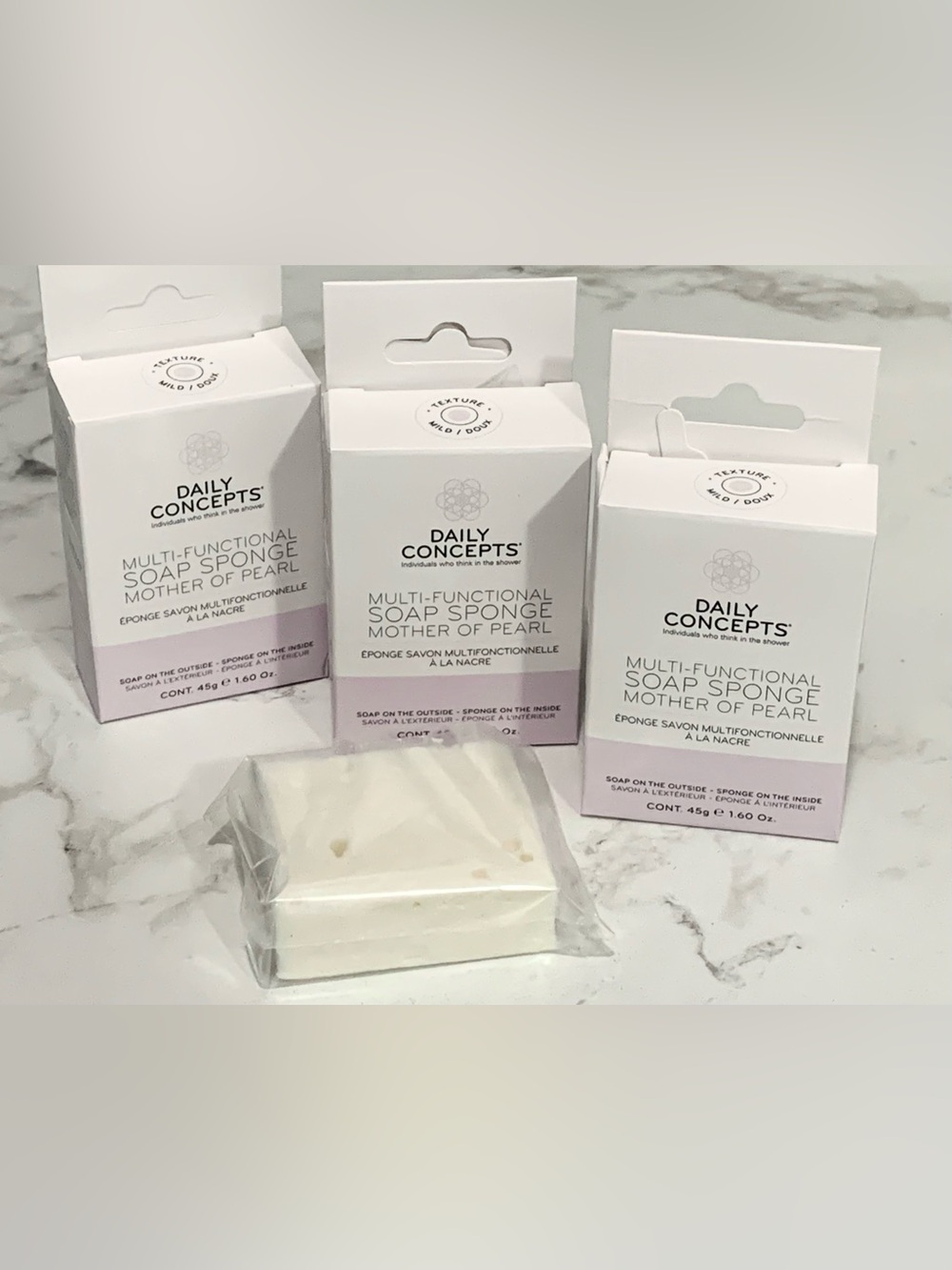 3X Daily Concepts Soap Sponge Mother Of Pearl